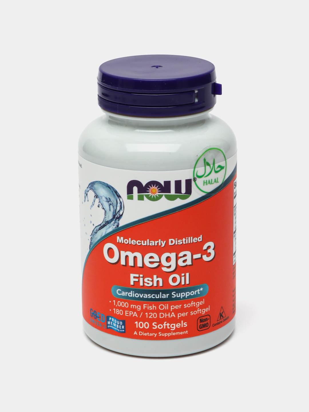 Now Foods Omega 3 Рыбий жир Омега 3 180 EPA 120 DHA Халяль купить