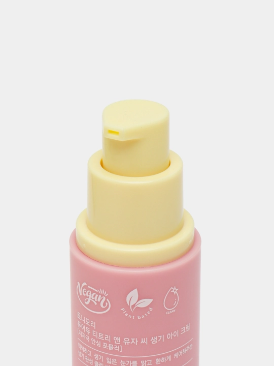 Крем для век Tonymoly, Pure dew teatree & yuja c purifyng eye cream, 30 мл