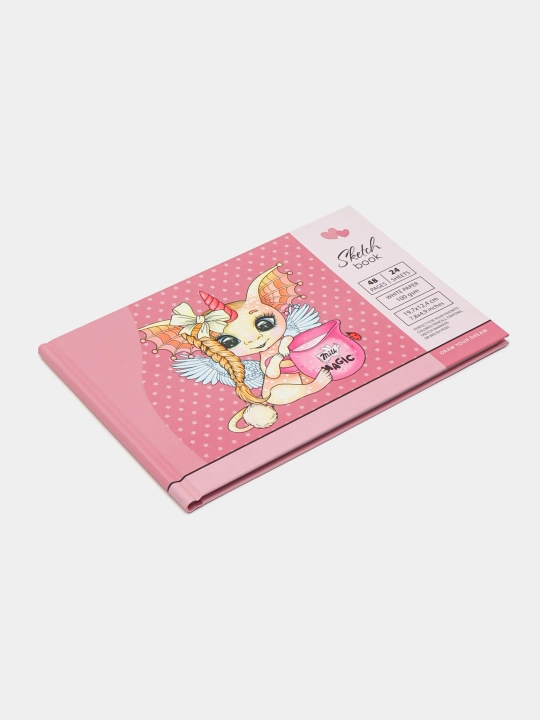 Sketchbuk 7BC, 197x124mm, 24 varaq, bo'sh varaqlar, mat laminatsiya dizayni 21559 - 