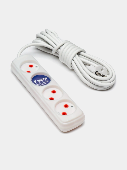 Elektr uzaytirgich udlinitel Universal elektr uzatma kabeli, troynik, 3, 5, 8, 10, 15 metr