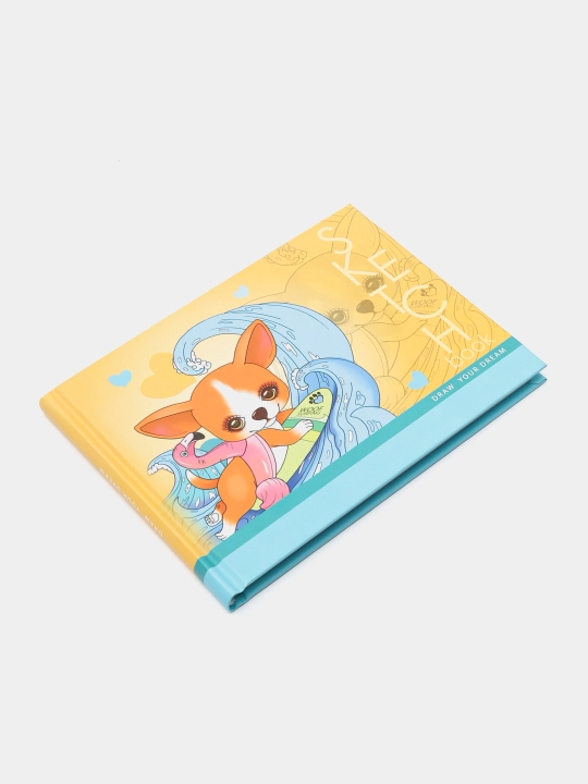 Sketchbook 7BC, 148x105mm A6, 48 varaq, bo'sh varaqlar. Mat laminatsiya dizayni 21606