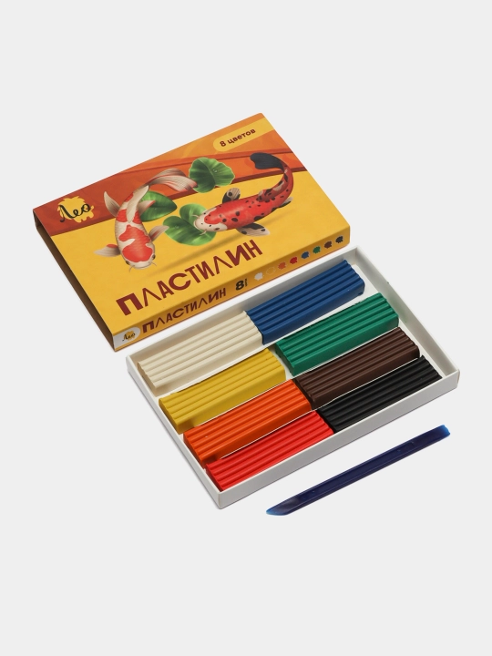 Пластилин "Лео" "Ярко" LBMC-0108, 160 г, 8 цветов