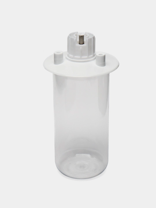 Itlar va mushuklar uchun shishali yurak shaklidagi oq plastik oziqlantiruvchi У006-CN-042