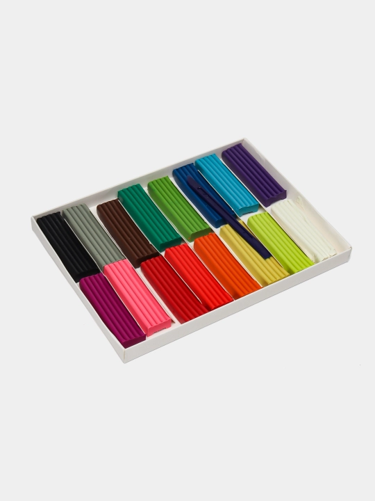 Plastilin klassik Leo Learn LNMC-0116, 320 g, 16 rang
