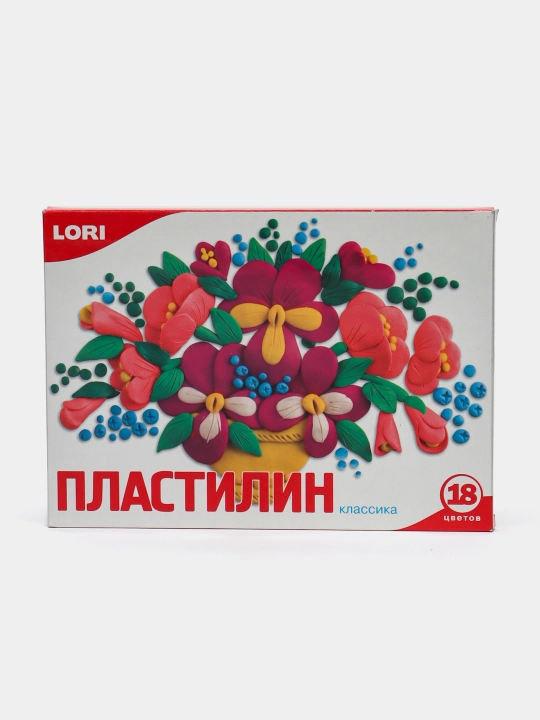 Пластилин "Классика" 18 цветов, 20 гр, без европодвеса Пл-012