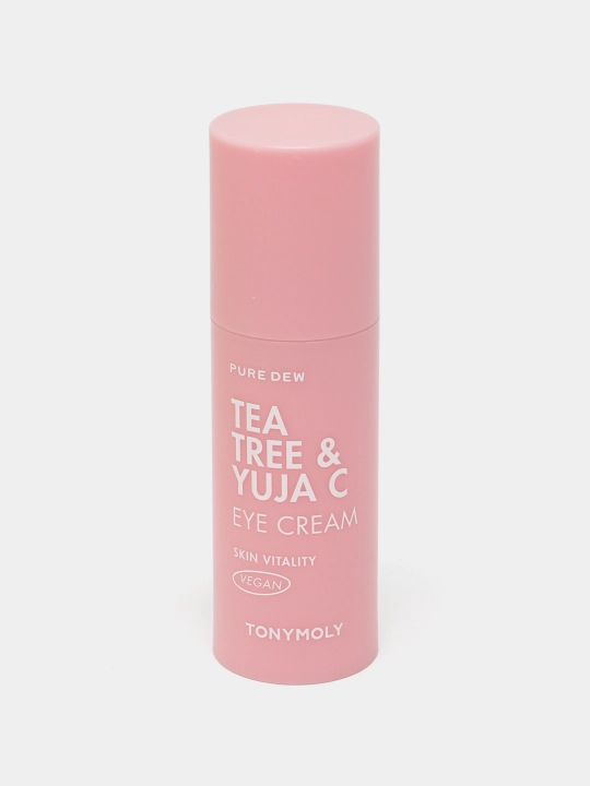 Крем для век Tonymoly, Pure dew teatree & yuja c purifyng eye cream, 30 мл
