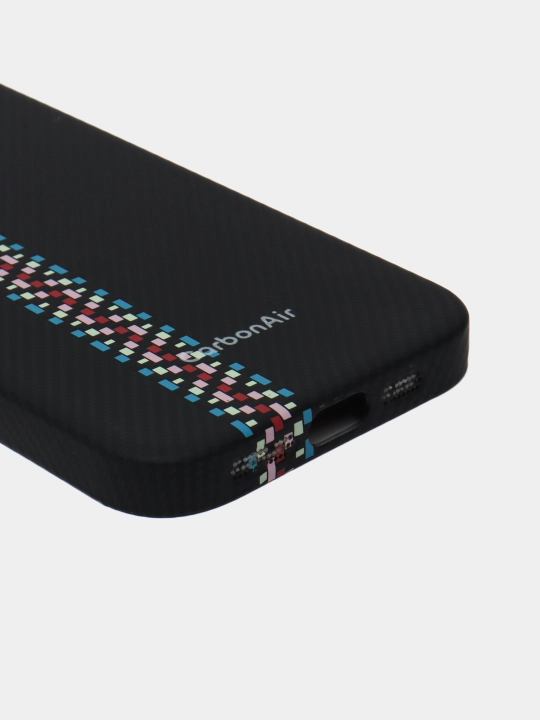 IPhone 16 Pro/16 Pro Max/13/14/15/Plus/Pro/Pro Max uchun karbon MagSafe g'ilof