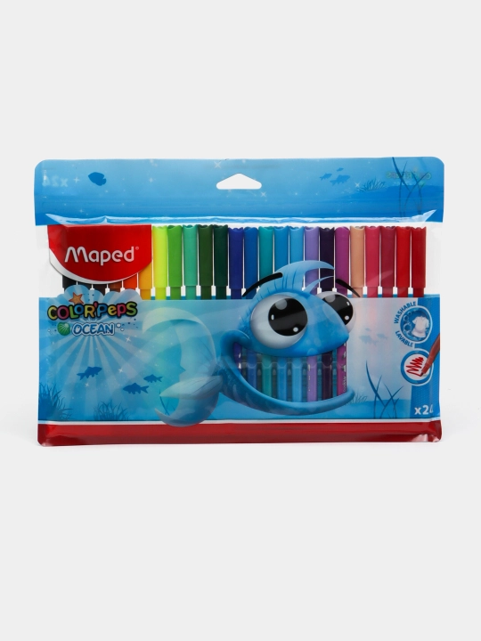 Flomasterlar Maped 1090308 OCEAN PULSE, X24 ta rang - 