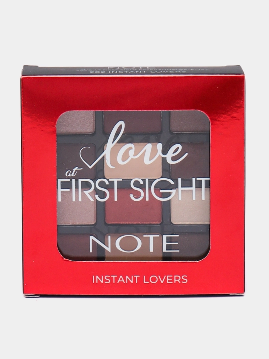 Палетка теней для век Note, Love at first sight eyeshadow palette, 202, 1.3 gx12 - 