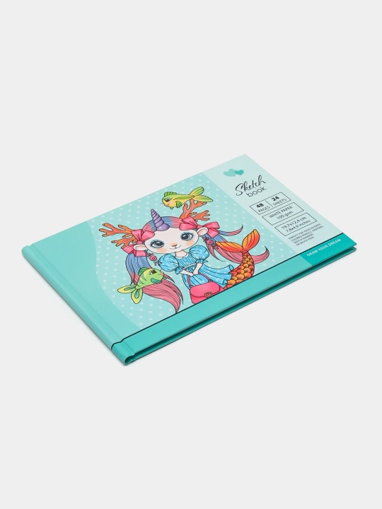 Sketchbuk 7БЦ, 197х124мм, 24 varaq, Mat laminatsiya  диз.21562