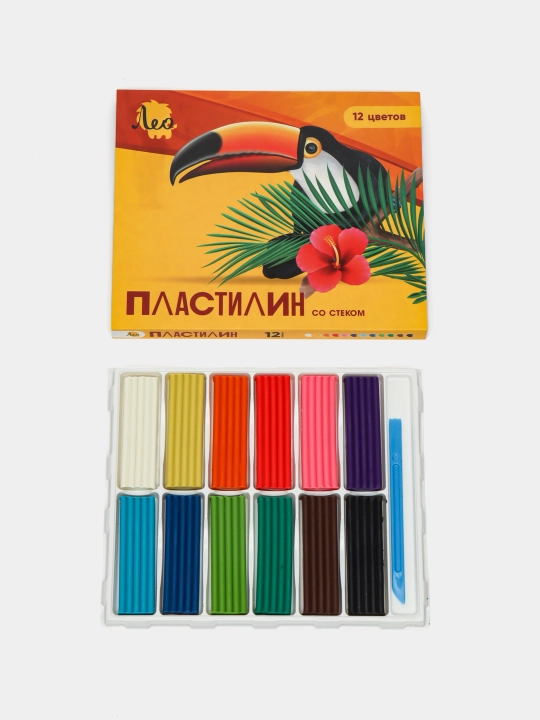 Классический пластилин "Лео Ярко" LBMC-0112, 240 г, 12 цветов
