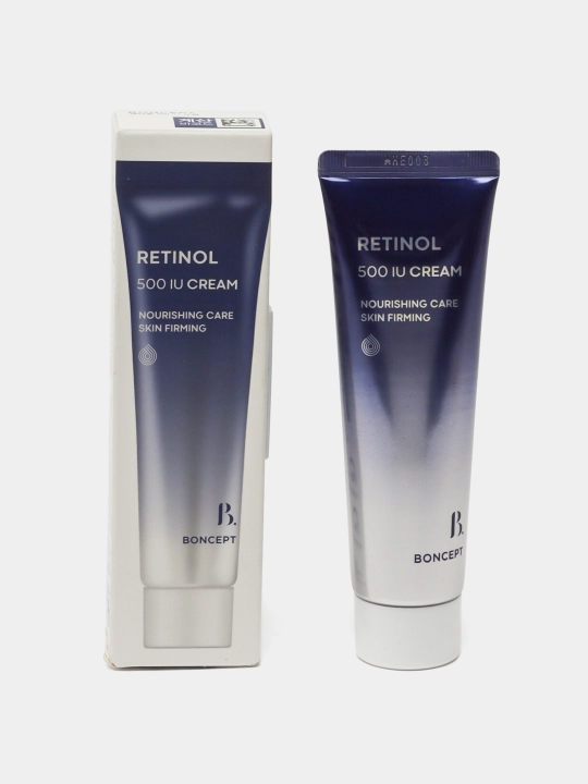 Yoshartiruvchi va yuz poralarni qisqartiruvchi retinol krem Boncept Retinol 500 IU Koreya