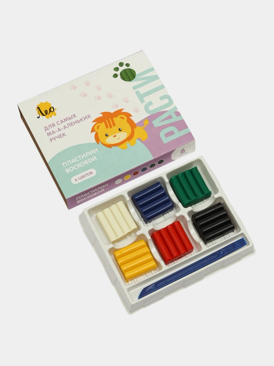 Mumli plastilin Leo Rasti LMCW-0106, 72 g, 6 rang