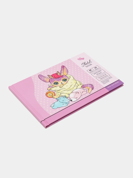 Sketchbuk 7BC, bo'sh varaqlar, mat laminatsiya, 21560, 197x124 mm, 24 varaq
