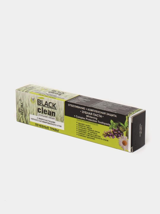 Tish pasta Viteks Black Clean Oqartirish + Kompleks himoya, 85 g