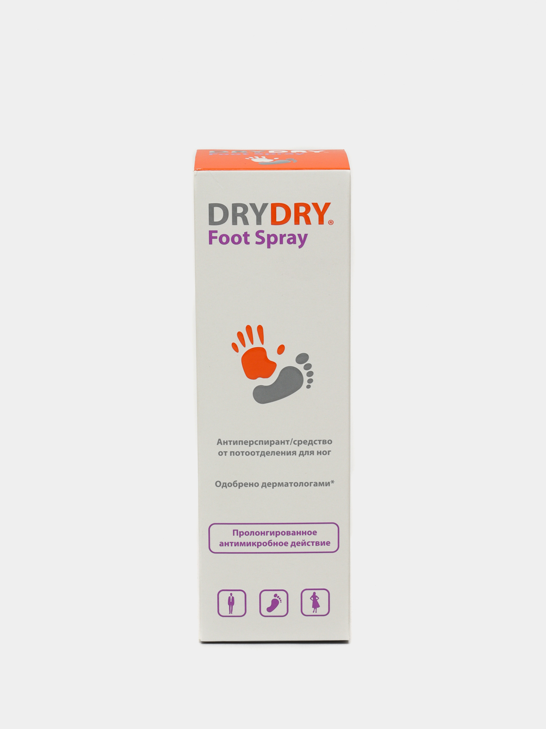 Дезодорант антиперспирант Dry Dry de Foot Spray, средство для ног от потоотделения