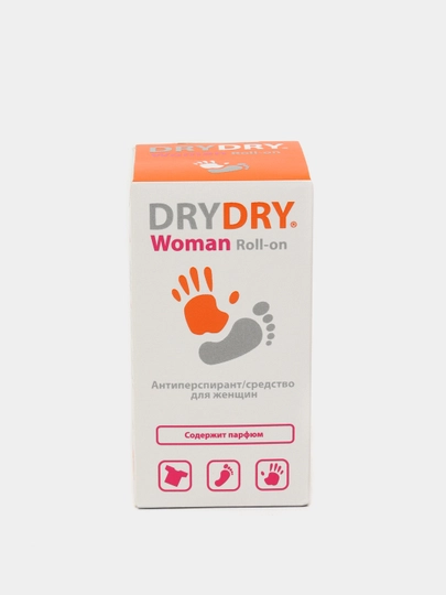 Parfyumlangan dezodorant Dry Dry de Woman Roll-on, ayollar uchun