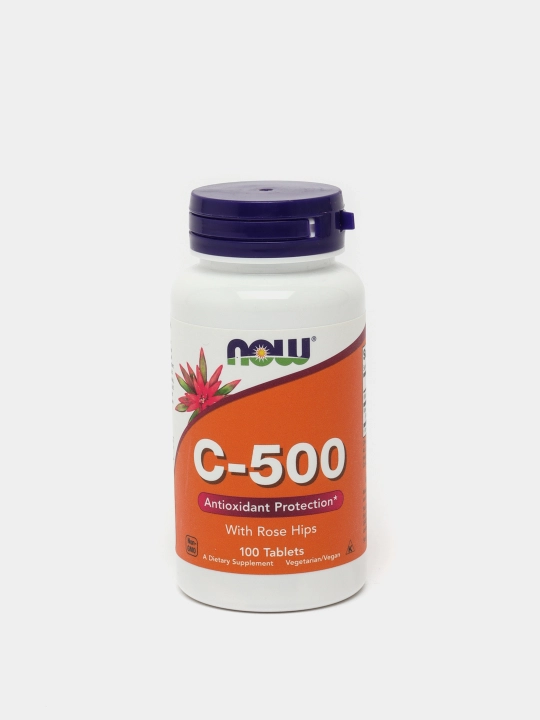 Витамины для иммунитета Now Foods C-500, 100 таблеток