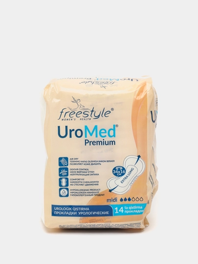 Прокладки женские гигиенические Free Style UroMed Premium №14, 14 шт - 