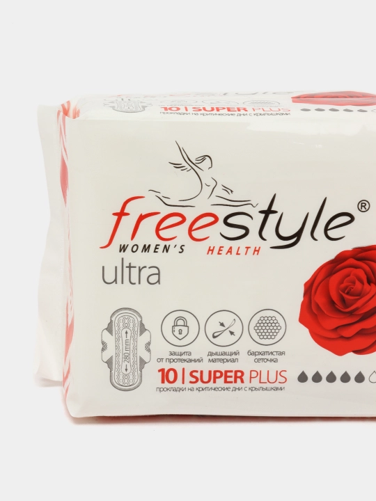 Ayollar gigiyenik prokladkalari Free Style super, 10 dona