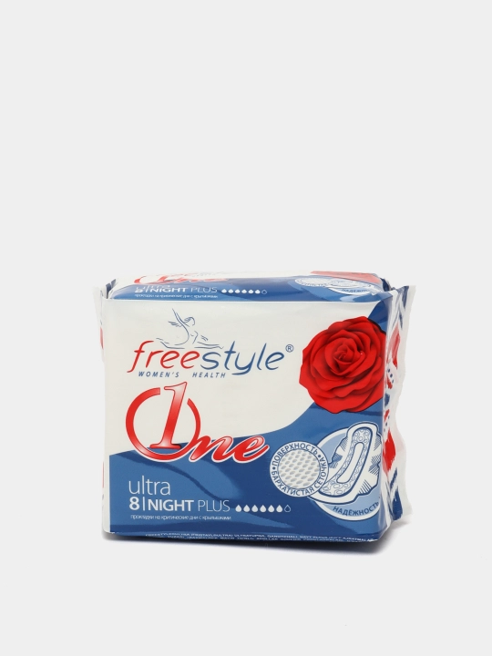 Гигиенические прокладки Free Style One night, 8 шт - 