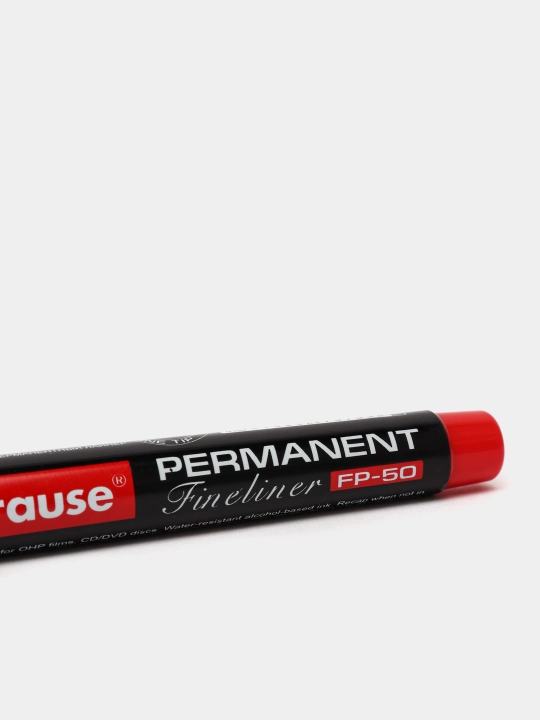 Pemanent Layner ErichKrause FP-50, qizil siyoh rangi