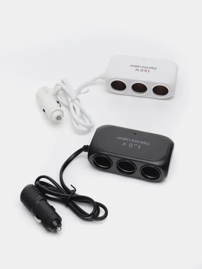 Разветвитель прикуривателя 12В-24В, 3 гнезда+2*USB купить по низким ...