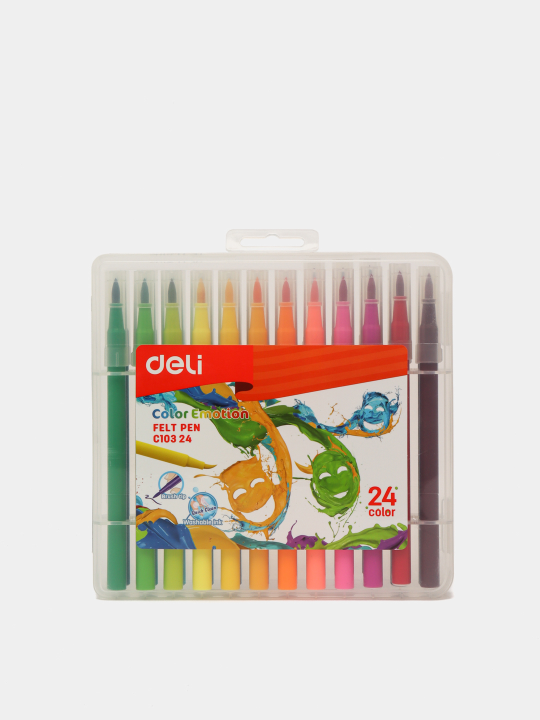 Flomasterlar Deli EC10324 Color Emotion, 24 ta rang - 