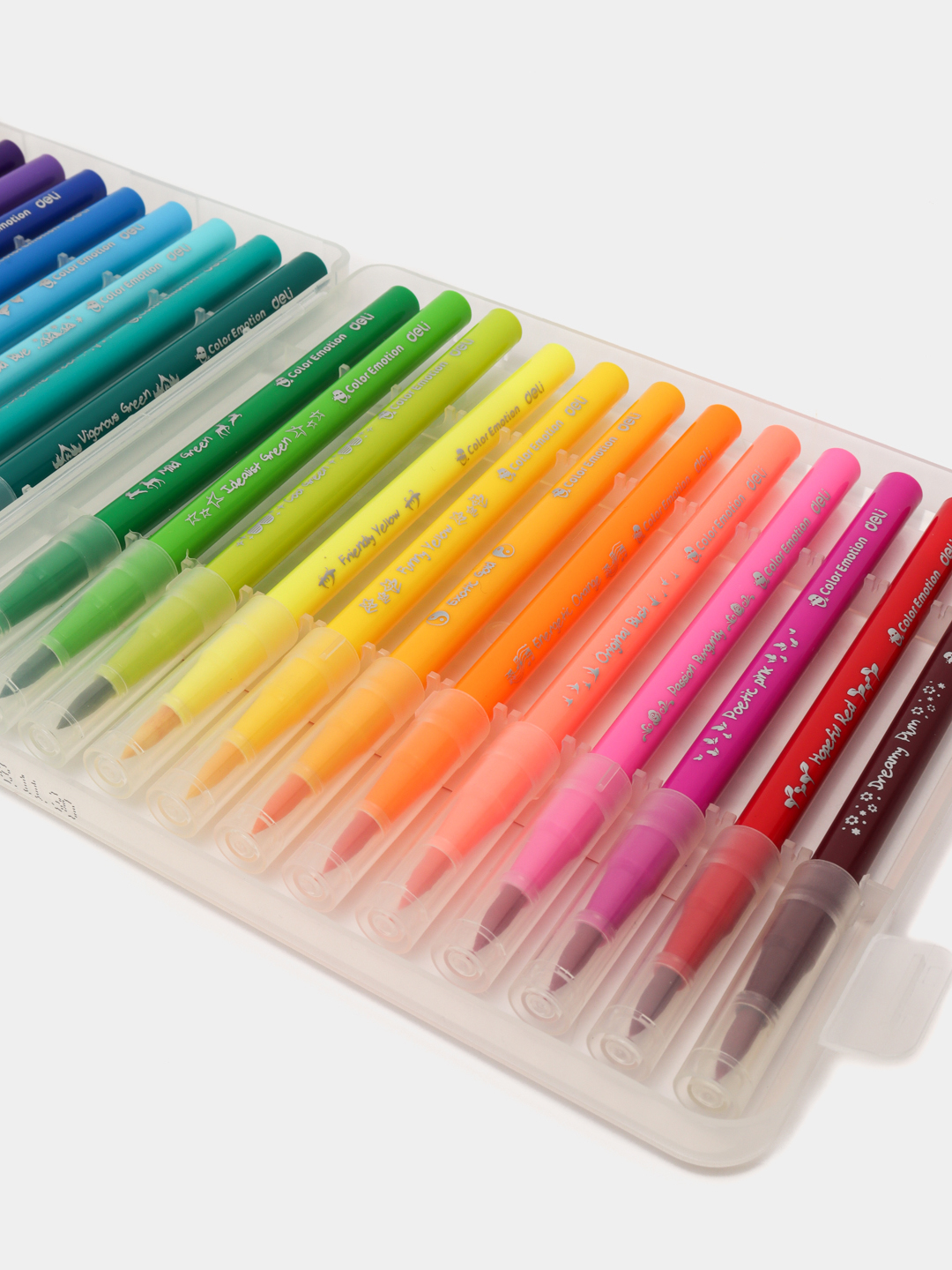 Flomasterlar Deli EC10324 Color Emotion, 24 ta rang