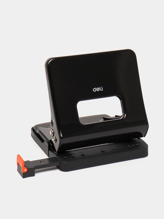 Дырокол Deli E0142bla Power Saving, черный, 25 листов q0000003540