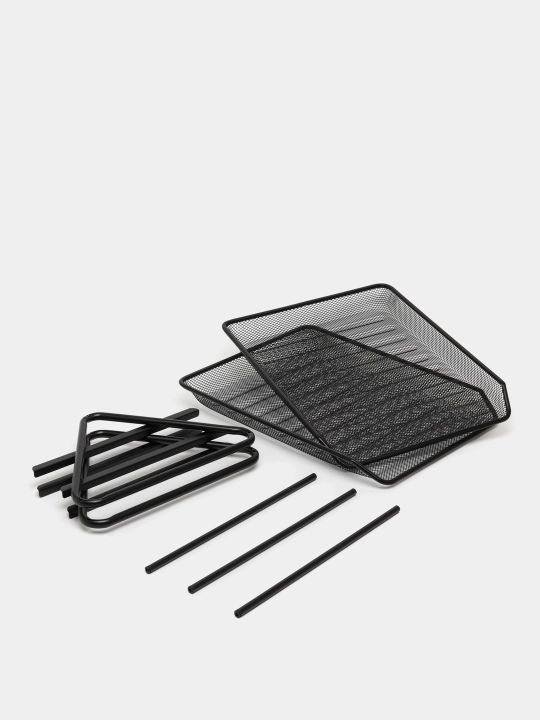 Gorizontal lotok Deli E9183, metall, 2 qavatli, 18.5 sm q0000004025