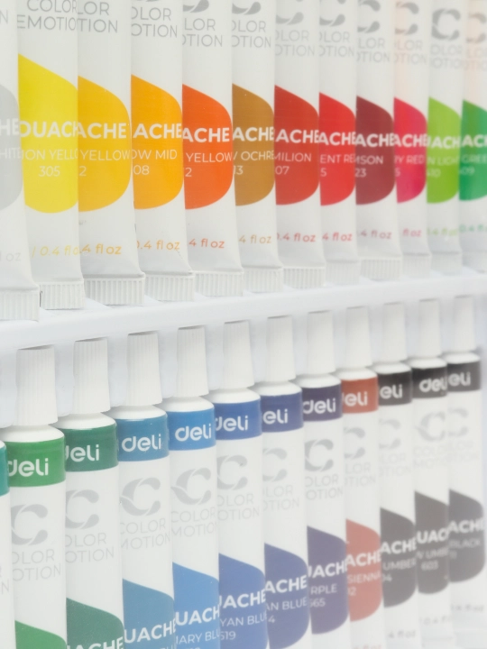 Краски гуашь Deli EC11-24 Color Emotion, 24 цвета, q0000012151