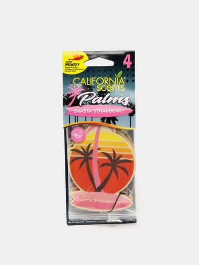 Ароматизатор, освежитель в машину California Scents ShastaStrawbry SRP PA4 D1 PALMS — MYWEAR-STRAWB4