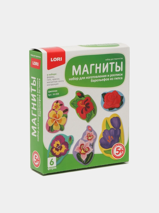 Фигурки на магнитах LORI "Цветочки" M-008
