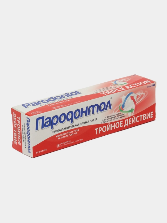Tish pastasi Пародонтол "Uch tomonlama ta'sir", 124 g