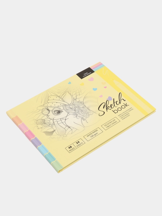 Sketchbook 21396 7Bs, mat laminatsiya, 197 * 145 mm, 24 varaq