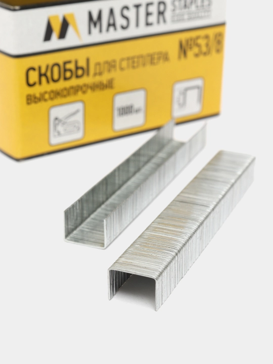 Stepler uchun skobalar Master SM53-8B №53/8, 1000 dona q0000014092