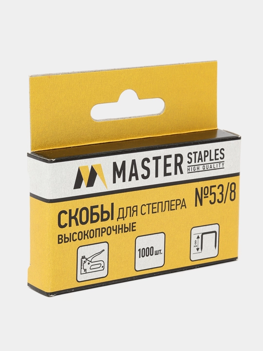 Stepler uchun skobalar Master SM53-8B №53/8, 1000 dona q0000014092 - 