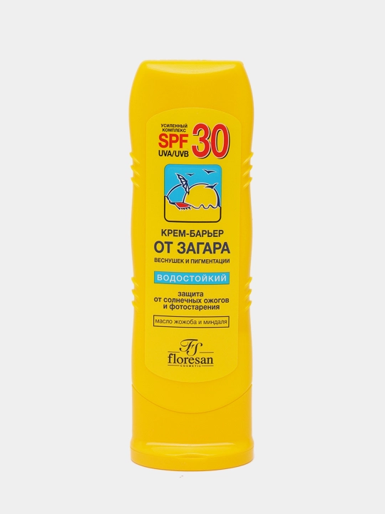 Крем-барьер Floresan Cosmetic, от загара веснушек и пигментации, SPF 30, 125 мл