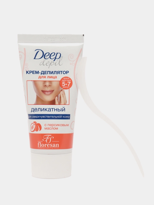 Nozik depilatsiya kremi Floresan F-126, yuzdagi sochlarni olib tashlash uchun, 50 ml
