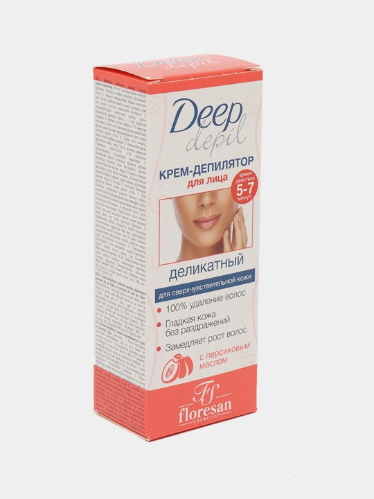 Nozik depilatsiya kremi Floresan F-126, yuzdagi sochlarni olib tashlash uchun, 50 ml