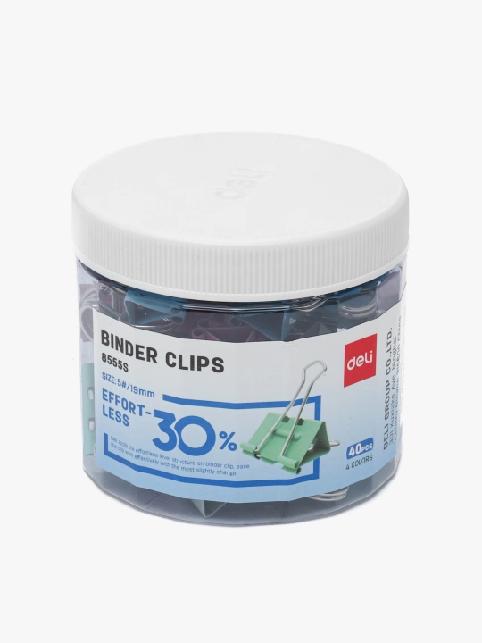 Yengil bosimli qisqich Deli, 19 mm, 40 dona, 8555S  - 