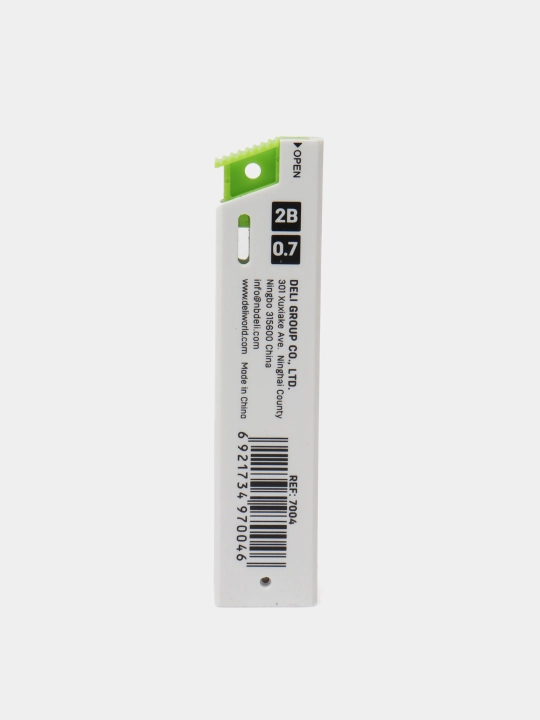 Griffel Deli 7004, 4 dona, 2В, 0.7 mm, 20 dona