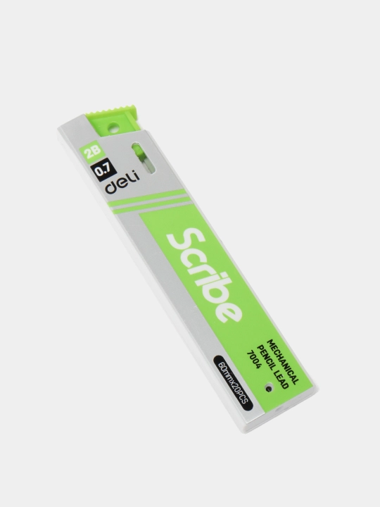 Griffel Deli 7004, 4 dona, 2В, 0.7 mm, 20 dona
