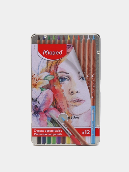 Карандаши акварельные Maped - Artist, 12 цветов. Арт: 832412 - 