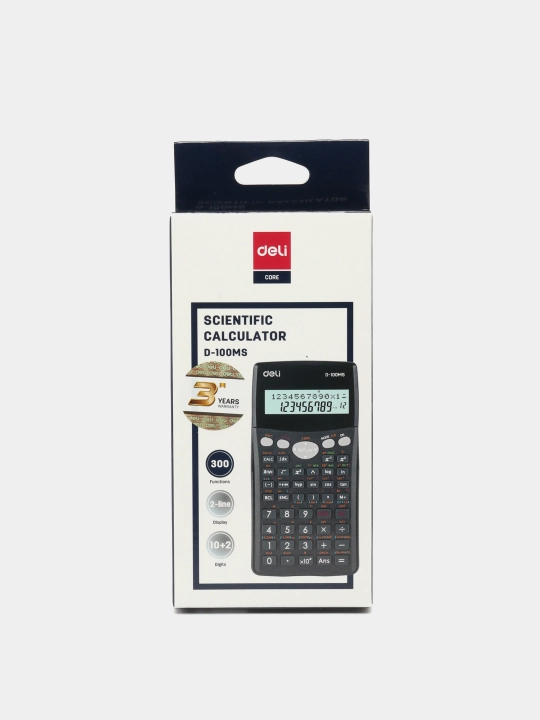 Muhandislar kalkulyatori Deli D-100MS, 300 funktsiya - 