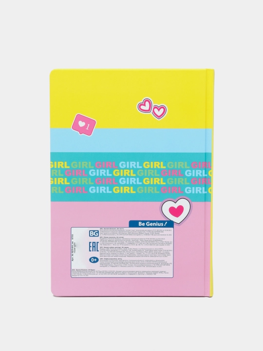Biznes - bloknot BG Cool Girl, mat laminatsiya, A5, 64 varaq