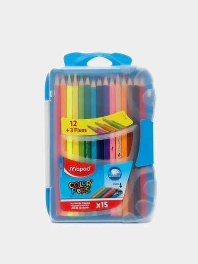 Цветные карандаши Maped Color'Peps, 15 цветов, 832035 MR000404 - 