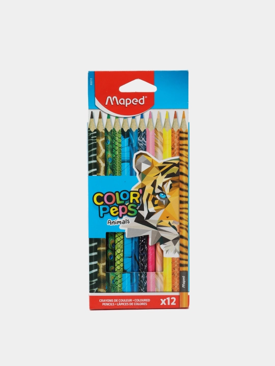 Rangli qalamlar Maped Animals pencils, 12 rang 832212 q0000006689 - 