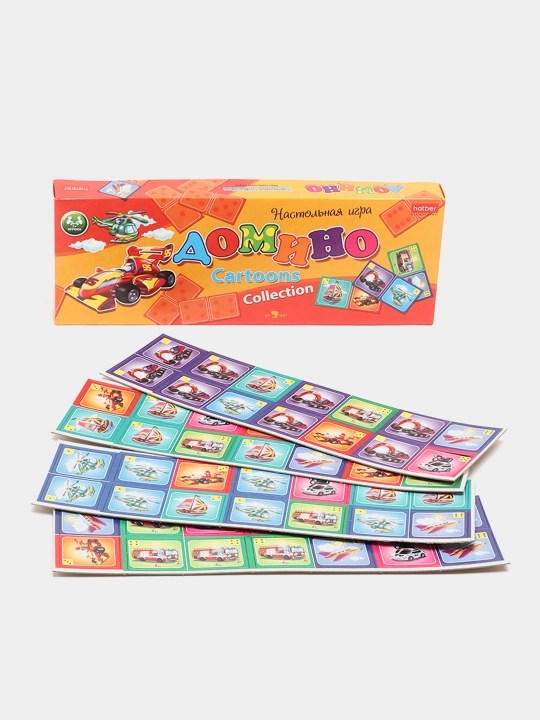 Настольная игра Домино 28 карточек, Транспорт